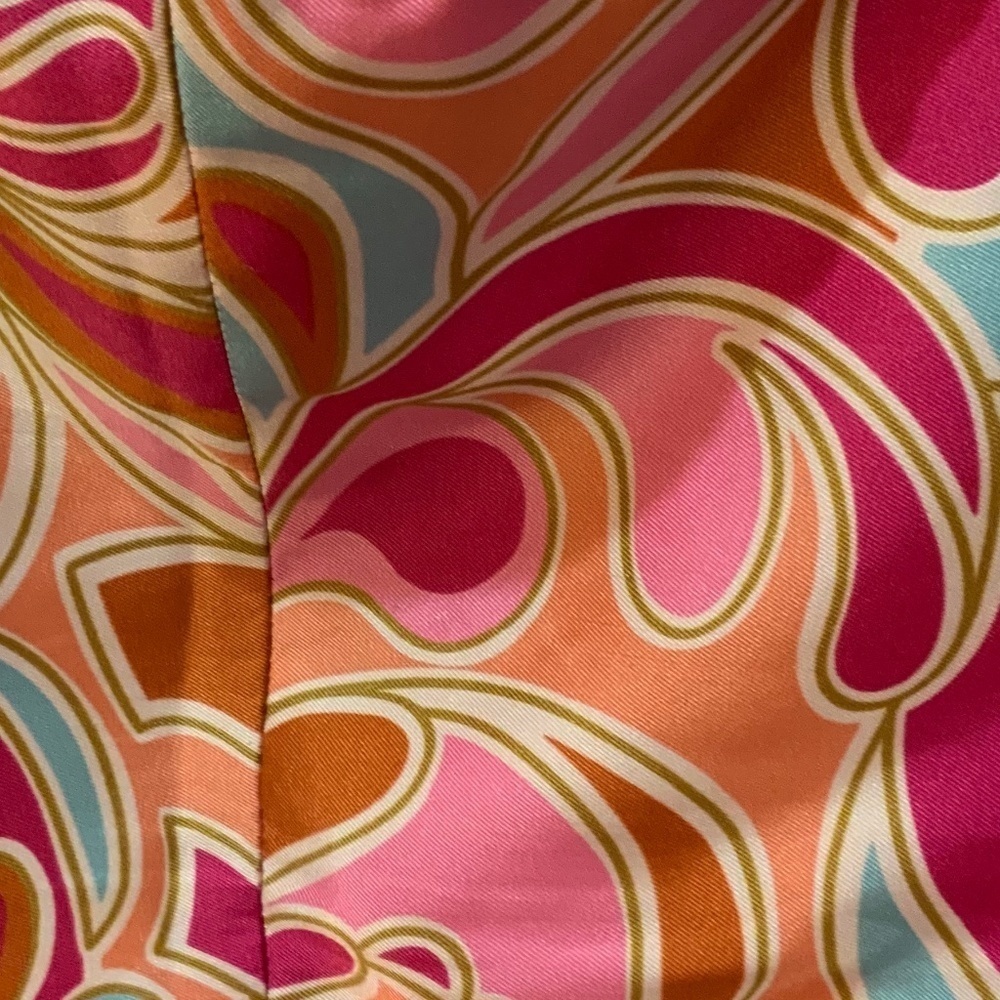 Zara Silky Crop Multi color Boho Hippie Top Size Large - Picture 6 of 8